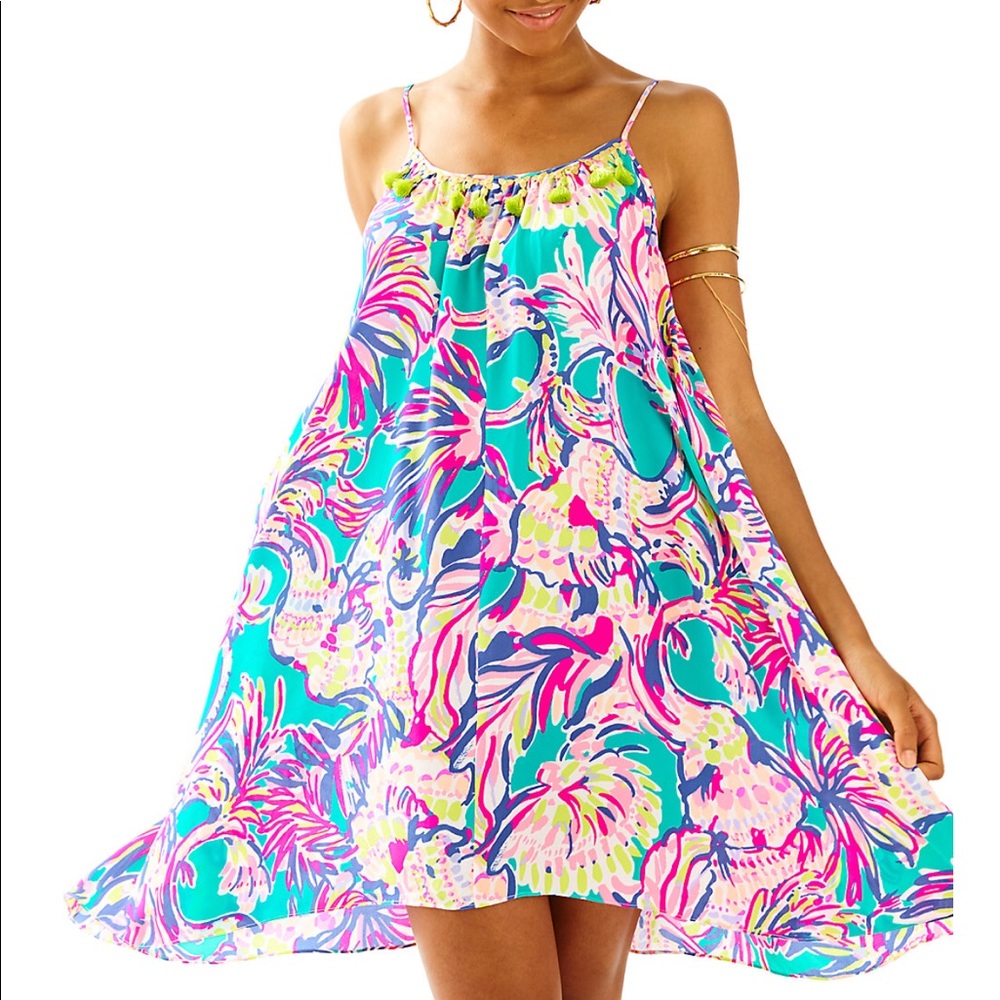 lilly pulitzer rooney dress agate green xl